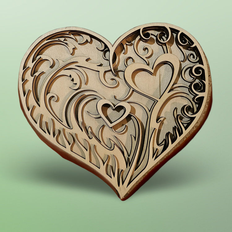 Filigree Heart 3D Picture