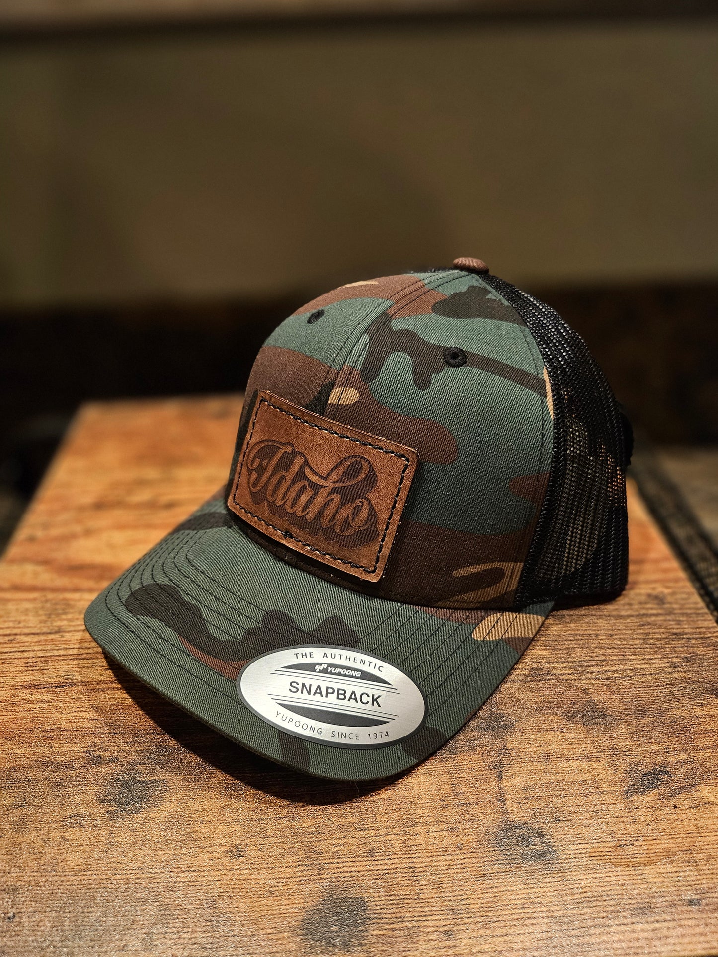 Idaho Leather Patch - Trucker Hat