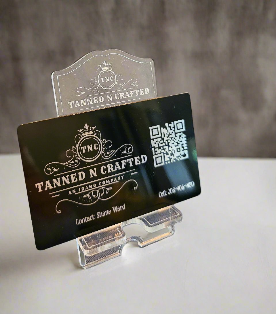 Custom - Laser Engraved - Aluminum - Business Cards