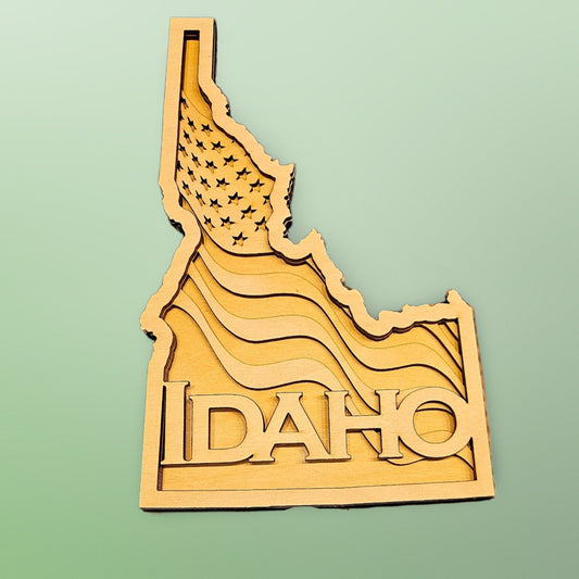 3D Wood Picture - 3 Layers - Idaho